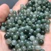Jade natural A, aceite de productos verdes, cuentas redondas de 6 mm, joyería de jade para bricolaje, pulsera, collar, cuentas sueltas, accesorios de fábrica al por mayor