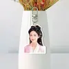 Soporte para Llavero de Doble Cara con Fondo Blanco Acrílico Colgante para Bolsa Colgante para Mochila Mercancía de Celebridades con Fotos