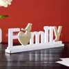 Nuevo producto transfronterizo: Letras de Madera de una Pieza, Adornos del Alfabeto Inglés, Accesorios para Fotografía, Decoración de Ambiente, Artesanías de Madera