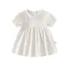 Vestido de Bebé, Clase A, Vestido Floral de Algodón Puro, Vestido de Verano de Manga Corta, Ropa Infantil Anyang, Estilo Delgado de Verano