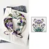 53 Lenços de Seda com Sensação de Luxo Leve e de Alta Qualidade, Lenço de Seda 100% Amora, Lenço Quadrado Elegante, Presente de Dia das Mães