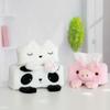 Set de Toallas de Papel de Peluche de Cerdo Lindo de Dibujos Animados, Conejo, Panda