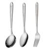 Juego de Cubiertos de Exportación Personalizado Acero Inoxidable Cuchillo, Tenedor y Cuchara para Comida Occidental Cuchara de Mango Largo para Mezclar Cuchara para Café Nido de Pájaro Tenedor para Fruta