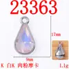 Brincos artesanais DIY brincos franja liga acessórios diy estilo coreano transfronteiriço pingente gota d'água 8 * 13mm acessórios de joias