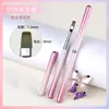Conjunto de Pincéis para Nail Art com Cabo de Metal Novo Transfronteiriço, Conjunto Completo de Pincéis de Pintura, Canetas para Desenho de Linhas, Canetas Quadradas e Redondas para Fototerapia, Canetas Funcionais