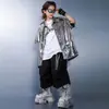 Ropa Infantil Moderna de Danza Urbana Hip-Hop Ropa Infantil Marca Trendy Estilo Urbano Cool Set de Ropa Infantil Disfraz para Actuación Hip-Hop Verano para Niños