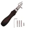 Herramienta Premium Multifuncional para Ranurar 7 en 1 Prensador de Bordes Recortador de Bordes Herramienta para Línea de Borde Herramientas de Cuero Hechas a Mano para Bricolaje
