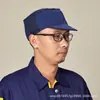 Gorra de Trabajo para Taller de Fábrica Transfronterizo con Visera, Gorro de Cocina con Texto Impreso, Gorro a Prueba de Polvo, Gorro con Red Anti-Caída de Cabello, Gorra de Trabajo de Chef