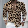 Camisa de botões estampada de leopardo europeia e americana da Amazon, blusa feminina estampada nova