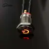 Directo de fábrica botón metálico de 12 mm interruptor de reinicio impermeable LED sin electrodos con luz IP65 productos genuinos inicio de computadora