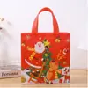 Bolsas no tejidas más vendidas a nivel transfronterizo, bolsas de regalo con estampado temático navideño, bolsas laminadas festivas y bolsas de dulces 3D de Halloween
