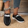 Comércio exterior europeu e americano cadarço plano plus size sapatos de lona de cano baixo feminino cross-border slip-on preguiçoso respirável sapatos Amazon