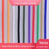 Corda de Nylon Trançada Colorida Corda de Nylon Branca Corda para Tenda Guarda-Chuva Corda Decorativa para Puxar Cortina Corda Trançada Colorida para Exterior