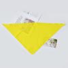 Toalla triangular de algodón puro de color liso para llevar a domicilio, babero para mascotas, toalla para babas de perro y gato, toalla triangular navideña para mascotas