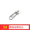 Cremallera de mochila de metal spot engrosada No. 3 No. 5 cerradura de nylon para equipaje deslizador No. 8 No. 10 venta al por mayor