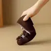 Zapatos Planos para Mujer de Suela Blanda, Cómodos y de Moda, Novedad Otoño e Invierno 2025, Puntera Redonda, Suela Plana, Peludos, Dulces, Boca Baja