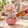 Nuevo Estilo Árbol del Dinero de Cristal Natural Regalo de Inauguración Casa Piedra Difusora de Amatista Aromaterapia Decoración de Escritorio para el Hogar