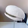 Boina japonesa ca4 lã australiana infantil outono e inverno quente chapéu de pintor elegante strass chapéu de aeromoça