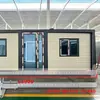 Exportação Transfronteiriça de Casas Contêiner Expansíveis de Dupla Asa, Casas Contêiner Dobráveis e Casas Contêiner Modulares Expansíveis para Empreiteiros de Engenharia