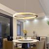 Lámpara de araña LED moderna y sencilla de lujo para sala de estar, comedor, dormitorio, modelo villa, lámpara de araña minimalista con anillo.