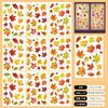 Stickers de Ventana de Otoño para Acción de Gracias Venta al por Mayor Hoja de Arce Bellota Pegatinas Estáticas Escolares Decoración de Ventanas de Centros Comerciales Decoración de Puertas y Ventanas Pegatinas de Pared