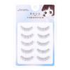Pegatinas para el cabello de ojos de hada, pestañas postizas de dibujos animados, simulación natural femenina, súper suaves, autoadhesivas, reutilizables, tallo transparente completo