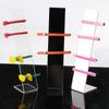 Suporte de Exibição de Grampos de Cabelo Acrílico Transparente Rack para Grampos de Cabelo Armazenamento Exibição Adereços para Fotos Rack para Grampos de Cabelo