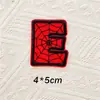 5cmQ Teia de Aranha Gorducha Letra Número Patch de Bordado Autoadesivo Patch Decorativo para Bordado DIY em Diário/Computador Patch de Tecido
