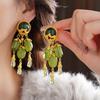 Pendientes antiguos de plata de aguja de diamante y perla Pendientes elegantes vintage Pendientes personalizados de alta gama de lujo ligero para mujeres