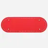 Acessórios para malas bolsa de fundo de crochê manual diy fundo de PU padrão cruzado 30x 10cm fundo oval em estoque atacado