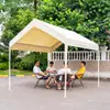 Toldo Sencillo Protección Solar Exterior Cobertizo para Estacionar Cobertizo Móvil para Coche Parasol Móvil Metabo