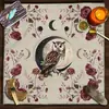 Toalha de Mesa Tarot Fase da Lua Geométrico Jogo de Cartas Tarot Tecido de Mesa Veludo