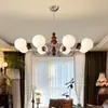 Estilo Francés de Mediados de Siglo Color Nogal Frijol Mágico Bauhaus Lámpara de Techo para Sala de Estar Iluminación Moderna Minimalista para Dormitorio Villa Estudio
