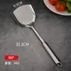 Fabricantes utensílios de cozinha de aço inoxidável conjunto de 11 peças espátula pá para refogar colher de sopa pá para fritar tubo redondo pó derramado bife doméstico