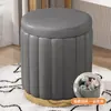 Taburete Bajo Doméstico para Sala de Estar, Taburete de Tocador, Taburete para Cambiarse los Zapatos en la Entrada, Taburete para Vestidor, Taburete Redondo para Tienda de Ropa, Taburete Pequeño