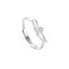Anillos de Alitas de Ángel para Pareja en Stock Tendencia de Tiktok Anillos Ajustables Regalo para Novia
