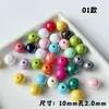 Contas Pequenas Redondas Banhadas 10mm Contas para DIY Acessórios Brilhantes Feitos à Mão Material para Contas Brincos Pulseira Colar Joias