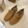 Mocassins Vintage Estilo Old Money para Mulheres, Nova Coleção de Outono, Fivela de Metal, Salto Escondido, Para o Trabalho, Casual, Versátil, Estilo Birkenstock, Tendência