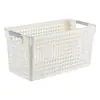 Estrutura de Armazenamento Espessa Cesta de Armazenamento Retangular Azul Caixa de Armazenamento para Cozinha Banheiro Cesta de Armazenamento de Plástico Cesta de Armazenamento de Mesa