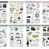 8 Pegatinas Creativas con Temática de Fin de Semana para Fundas de Teléfono DIY, Botellas de Agua, Maletas, Materiales de Journaling y Decoración de Laptop