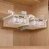 Organizador de calcetines, canasta extraíble, caja de almacenamiento para ropa interior, estante debajo del armario, canasta colgante para cajón
