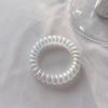 Anillo para el Cabello de Hilo de Teléfono Transparente Mermaid Ji Cuerda para la Cabeza de Mujer Cola de Caballo Gruesa Cuerda para el Cabello de Celebridad de Internet Cuerda para el Cabello de Estilo Frío Simple Banda para el Cabello