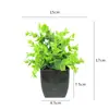 Flores Artificiais de Simulação Decorações Criativas para Mesa de Casa Flores de Plástico Grama Artificial Plantas Verdes Decorações de Interior Mini Decorações Bonsai