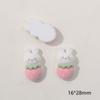 Parche de flocado con forma de conejo, fresa y helado súper lindo de dibujos animados, accesorios para el cabello, horquilla para el cabello, funda de teléfono, material al por mayor