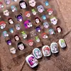 Nuevas Pegatinas para Uñas de Niña Rara con Burbujas Tridimensionales, Estilo Divertido de Dibujos Animados en Relieve, Pegatinas Decorativas Adhesivas para Uñas