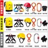 Kanle Verano Exterior Rappel en Cascada y Descenso de Río Set de Cinturón de Seguridad Rafting en Río y Bolsa de Almacenamiento Impermeable para Aguas Poco Profundas