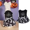 Nuevo vestido de Halloween con forma de calabaza, fantasma, araña, hueso, mago, murciélago, cachorro grande, gato