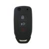 Punto adecuado para India Tata bolsa de llaves plegable 3 botones control remoto cubierta de llave interior del coche cubierta protectora de silicona
