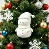 Adorno navideño de muñeco de nieve impreso en 3D, nuevo producto transfronterizo, colgante festivo de muñeco de nieve blanco, decoración colgante para el hogar