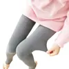 Otoño e invierno nuevo hilo vertical algodón garra de dragón pelo delgado delgado terciopelo banda térmica mono mallas ropa exterior para mujer